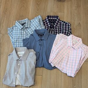 Men’s Mizzen + Main Trim Fit (5) Bundle Sz L